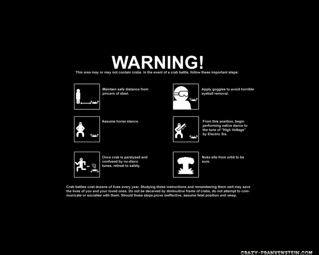 Wallpaper – Warning